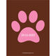 Brown and Pink Paw Photo Pet Sympathy Cards Image 1 of 3